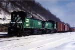 Westbound transfer comes out of the yard
